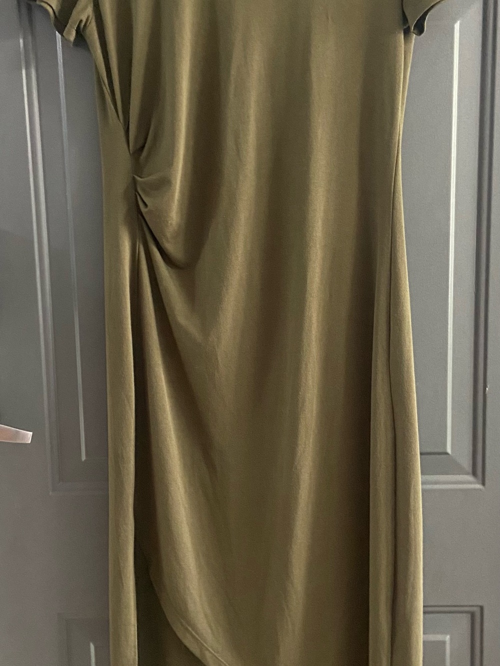 Saks Fifth Avenue Olive Green Midi Dress